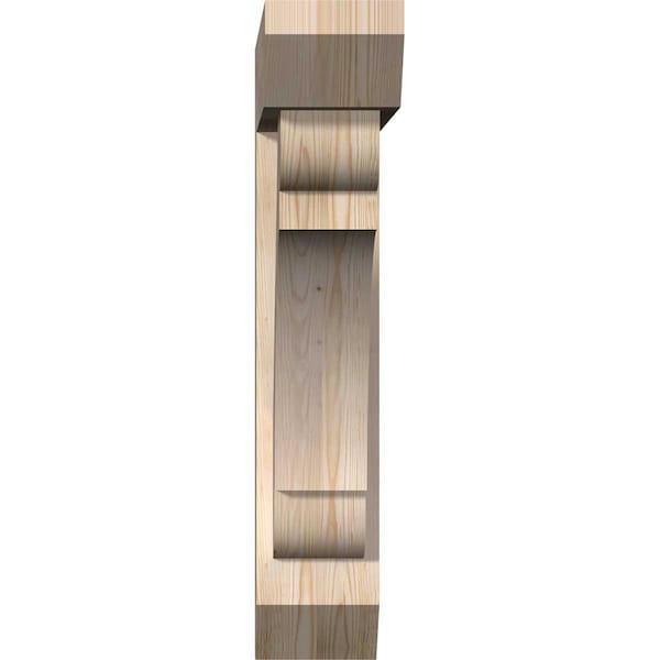 Olympic Slat Smooth Bracket W/ Offset Brace, Douglas Fir, 7 1/2W X 32D X 38H